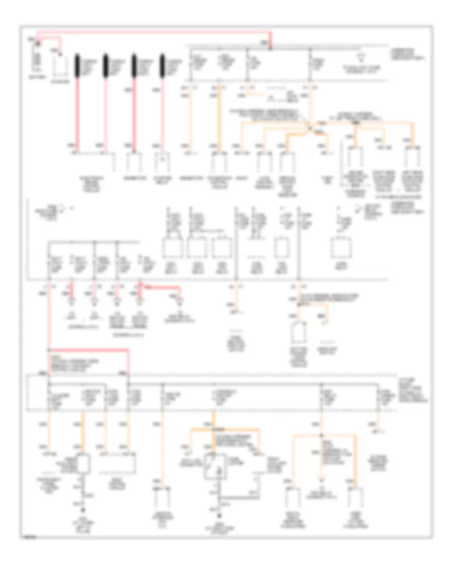 Power Distribution Wiring Diagram 1 of 4 for Chevrolet Venture 2005