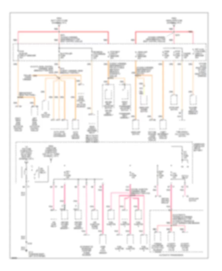 Power Distribution Wiring Diagram (2 of 4) for Chevrolet Venture 2005