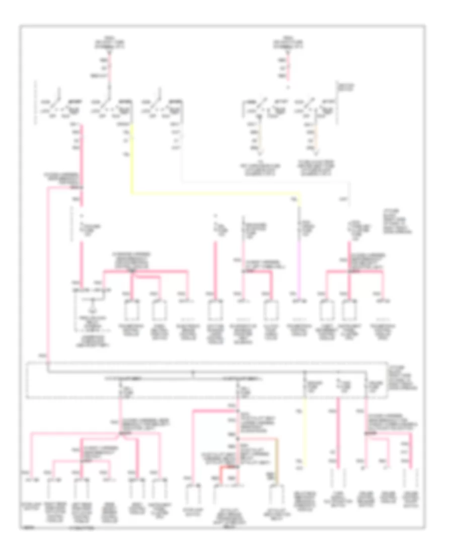 Power Distribution Wiring Diagram (3 of 4) for Chevrolet Venture 2005