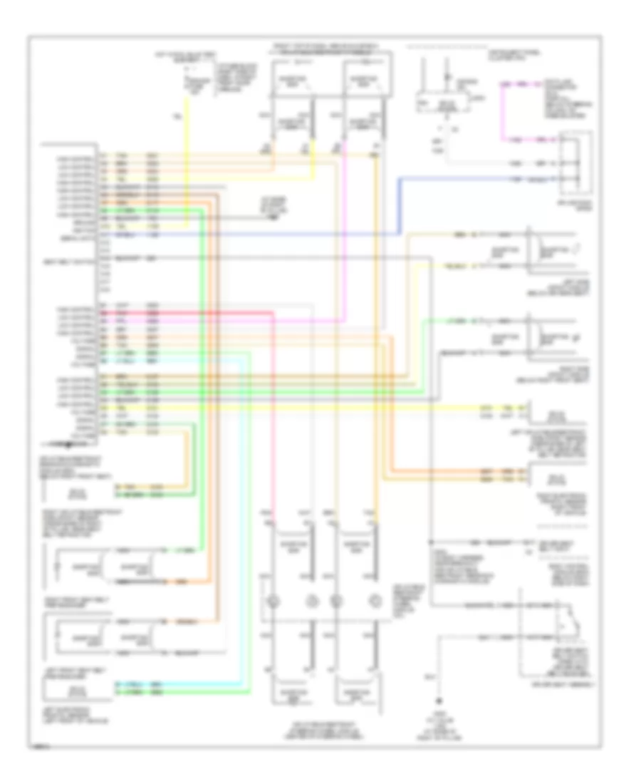 Supplemental Restraints Wiring Diagram for Chevrolet Venture 2005