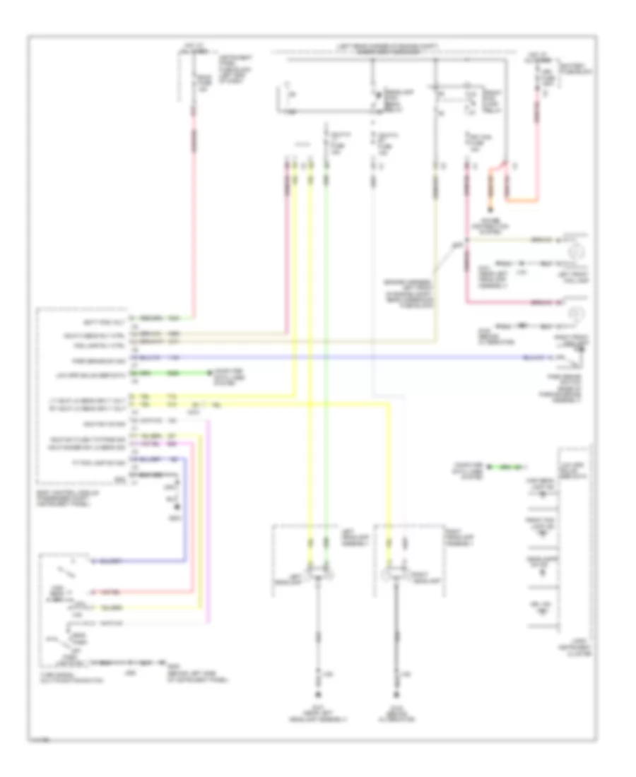 Headlights Wiring Diagram for Chevrolet Spark LT 2014