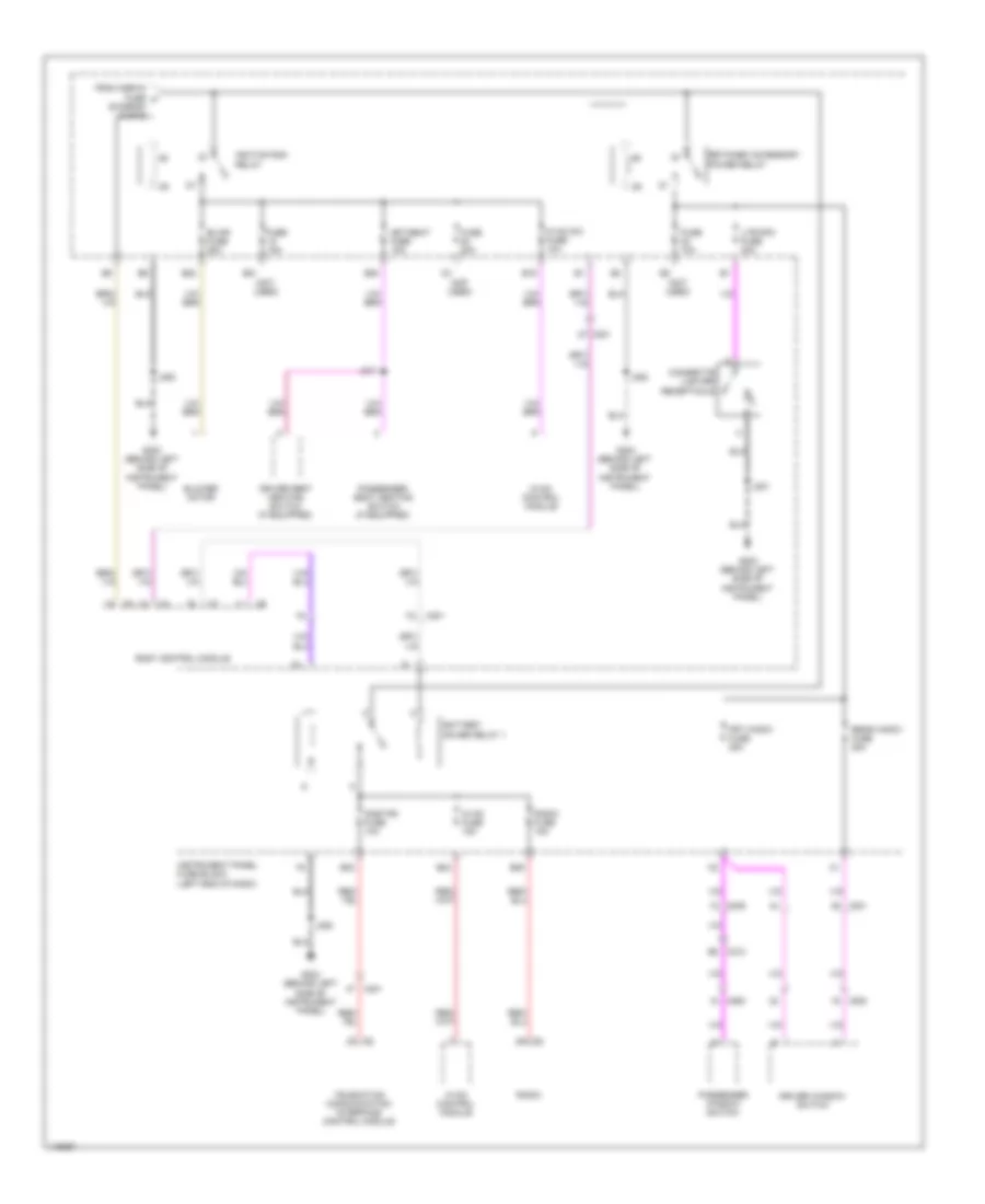 Power Distribution Wiring Diagram 4 of 5 for Chevrolet Spark LT 2014