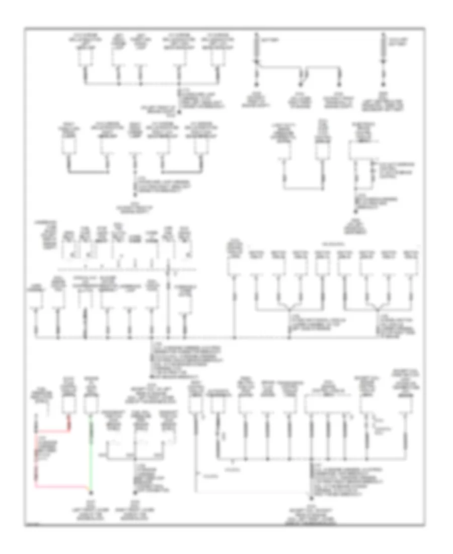 Ground Distribution Wiring Diagram 1 of 4 for Chevrolet Chevy Express H2009 1500