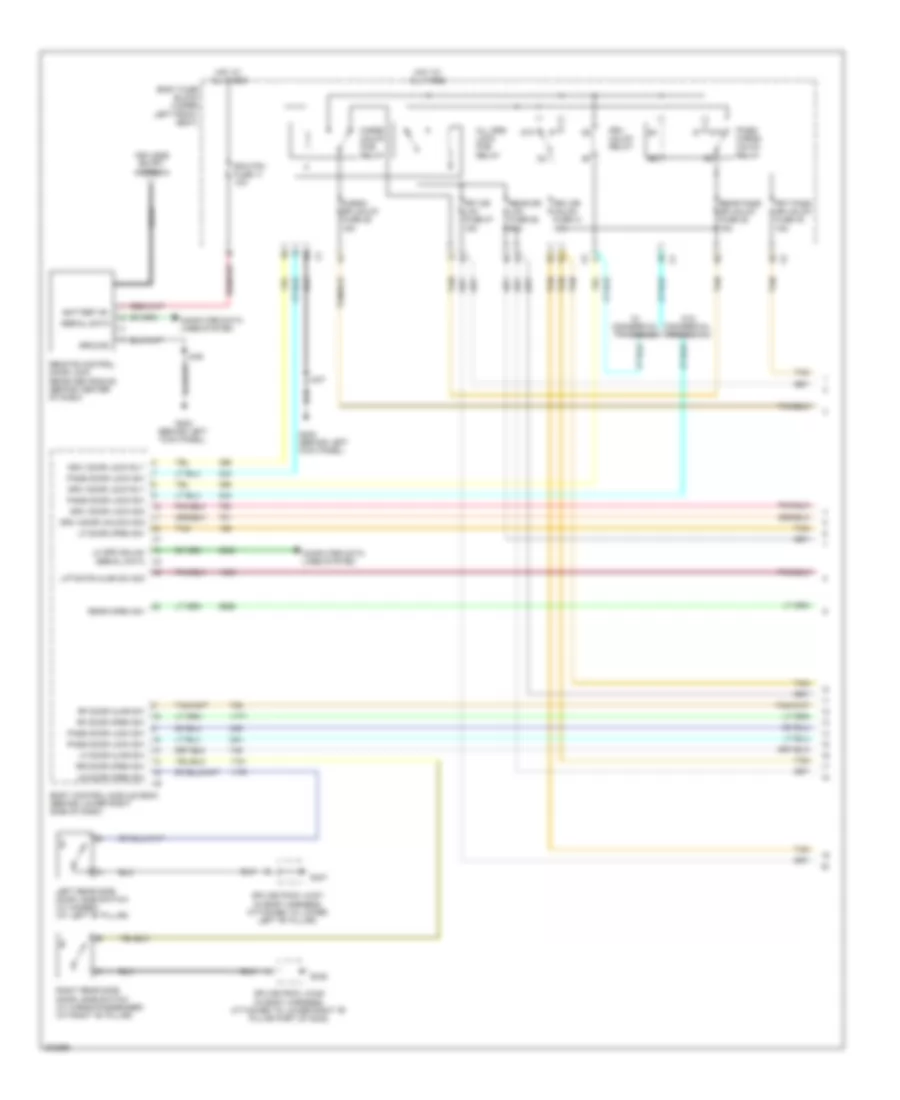 Power Door Locks Wiring Diagram 1 of 2 for Chevrolet Chevy Express H2009 1500