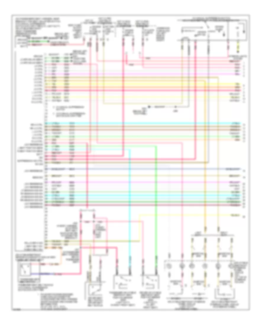 Supplemental Restraints Wiring Diagram 1 of 2 for Chevrolet Chevy Express H2009 1500