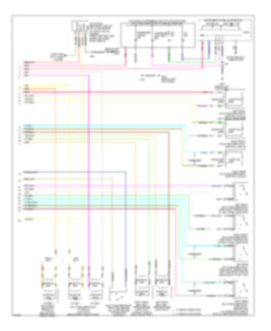 Supplemental Restraints Wiring Diagram 2 of 2 for Chevrolet Chevy Express H2009 1500