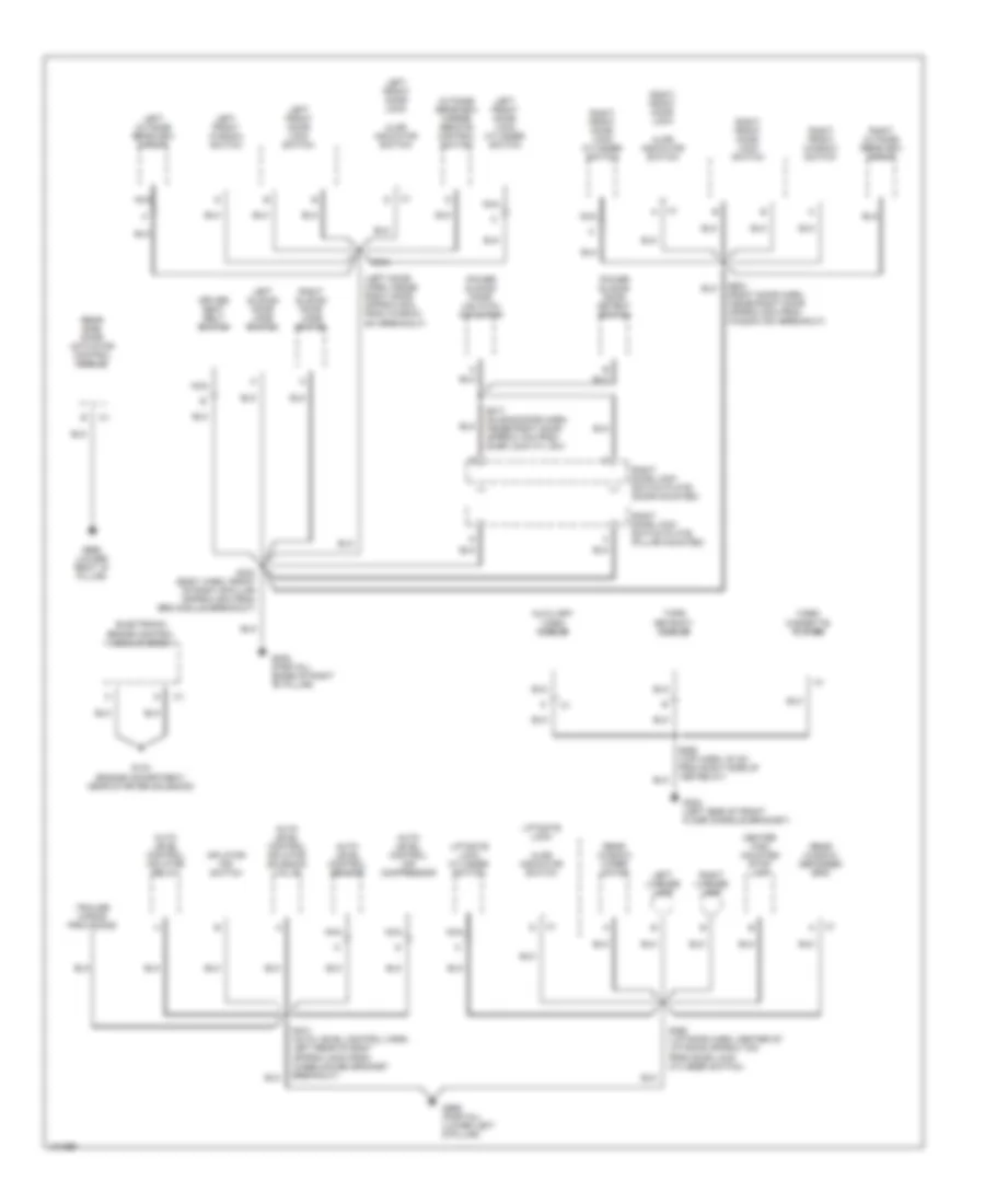 Ground Distribution Wiring Diagram (3 of 3) for Chevrolet Venture LT 2000