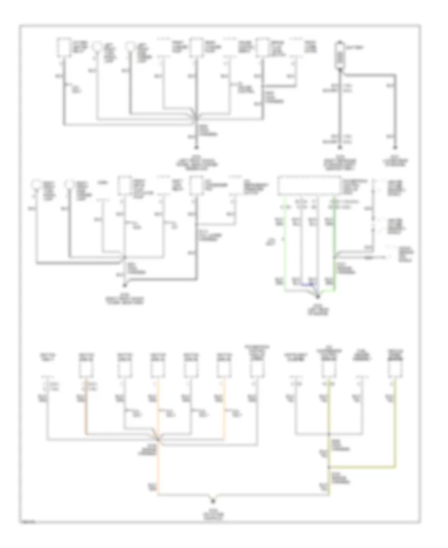 Ground Distribution Wiring Diagram 1 of 3 for Chevrolet Tracker 2002