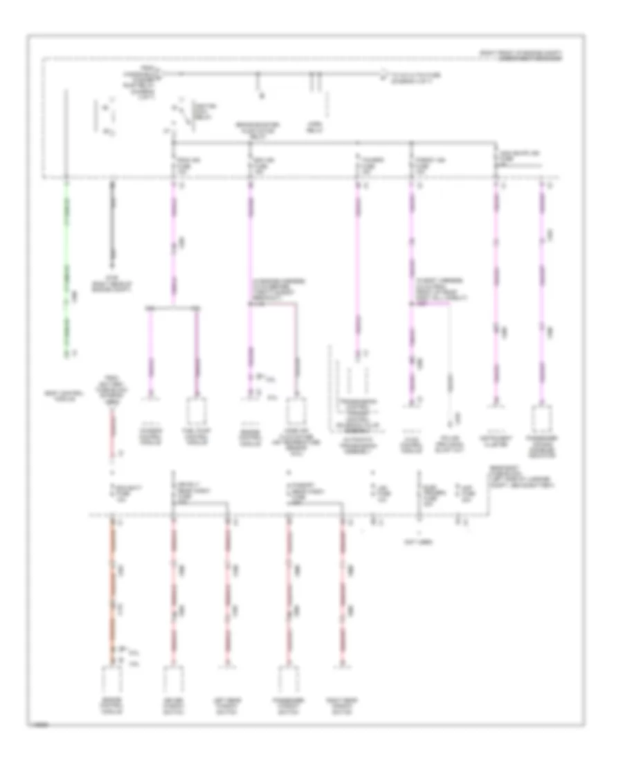 Power Distribution Wiring Diagram (3 of 7) for Chevrolet Caprice PPV 2014