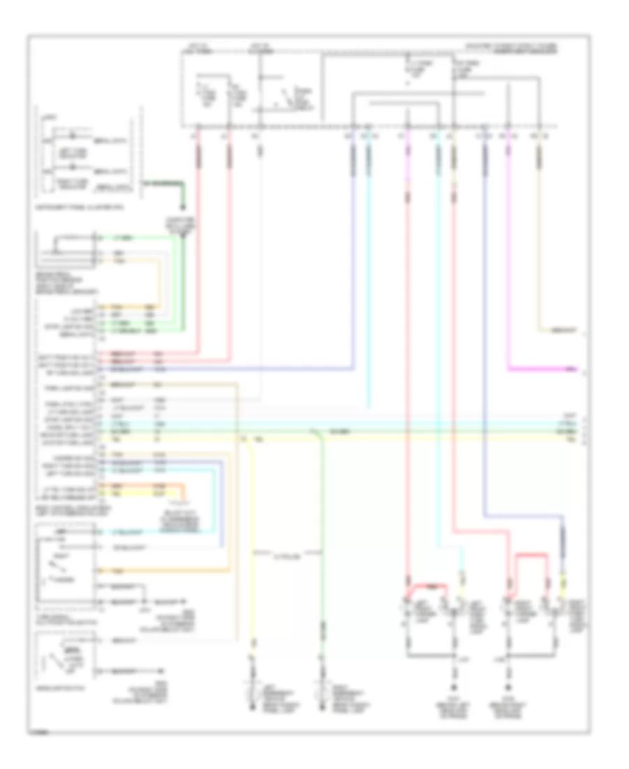 Exterior Lamps Wiring Diagram 1 of 2 for Chevrolet Impala LT 2008