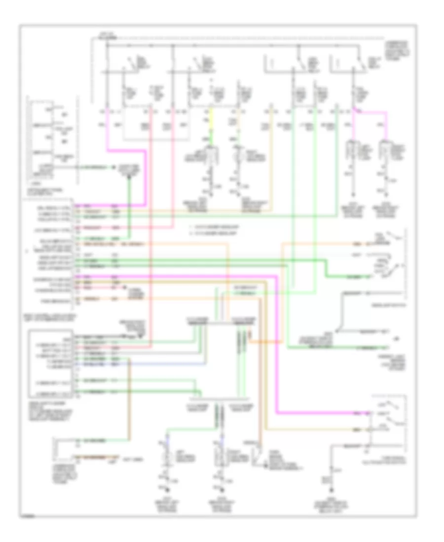Headlights Wiring Diagram, without Police Option for Chevrolet Impala LT 2008