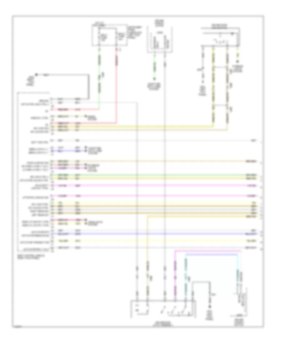 Forced Entry Wiring Diagram, without Passive Keyless Entry (1 of 4) for Chevrolet SS 2014