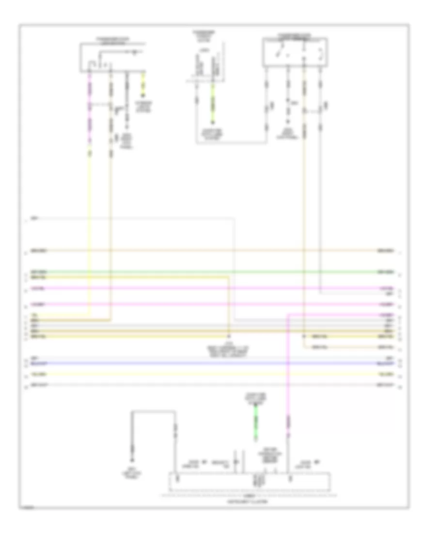 Forced Entry Wiring Diagram, without Passive Keyless Entry (2 of 4) for Chevrolet SS 2014
