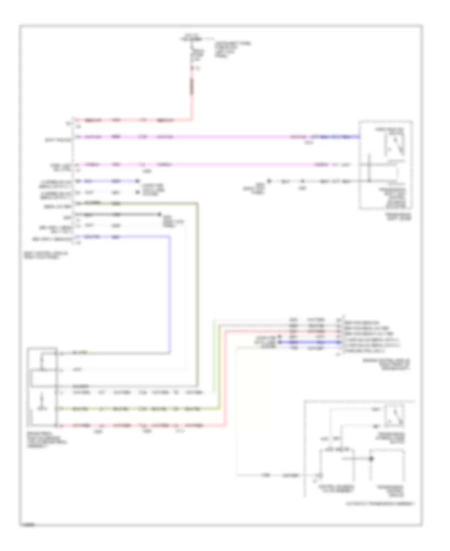 Shift Interlock Wiring Diagram for Chevrolet SS 2014