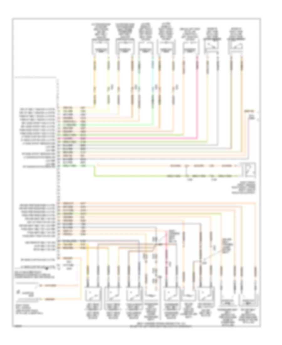 Supplemental Restraints Wiring Diagram 1 of 2 for Chevrolet SS 2014
