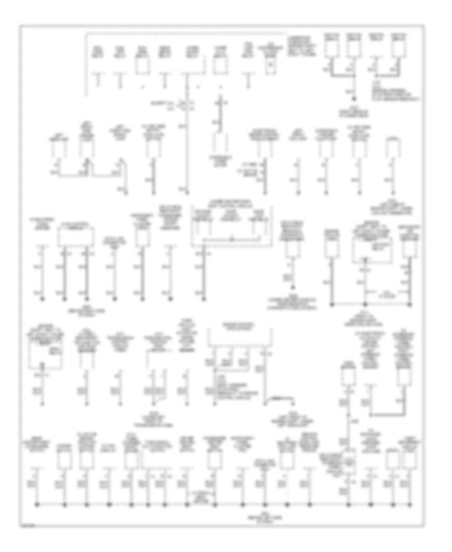 Ground Distribution Wiring Diagram 1 of 2 for Chevrolet Cobalt LS 2009