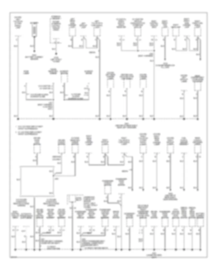 Ground Distribution Wiring Diagram (2 of 2) for Chevrolet Cobalt LS 2009