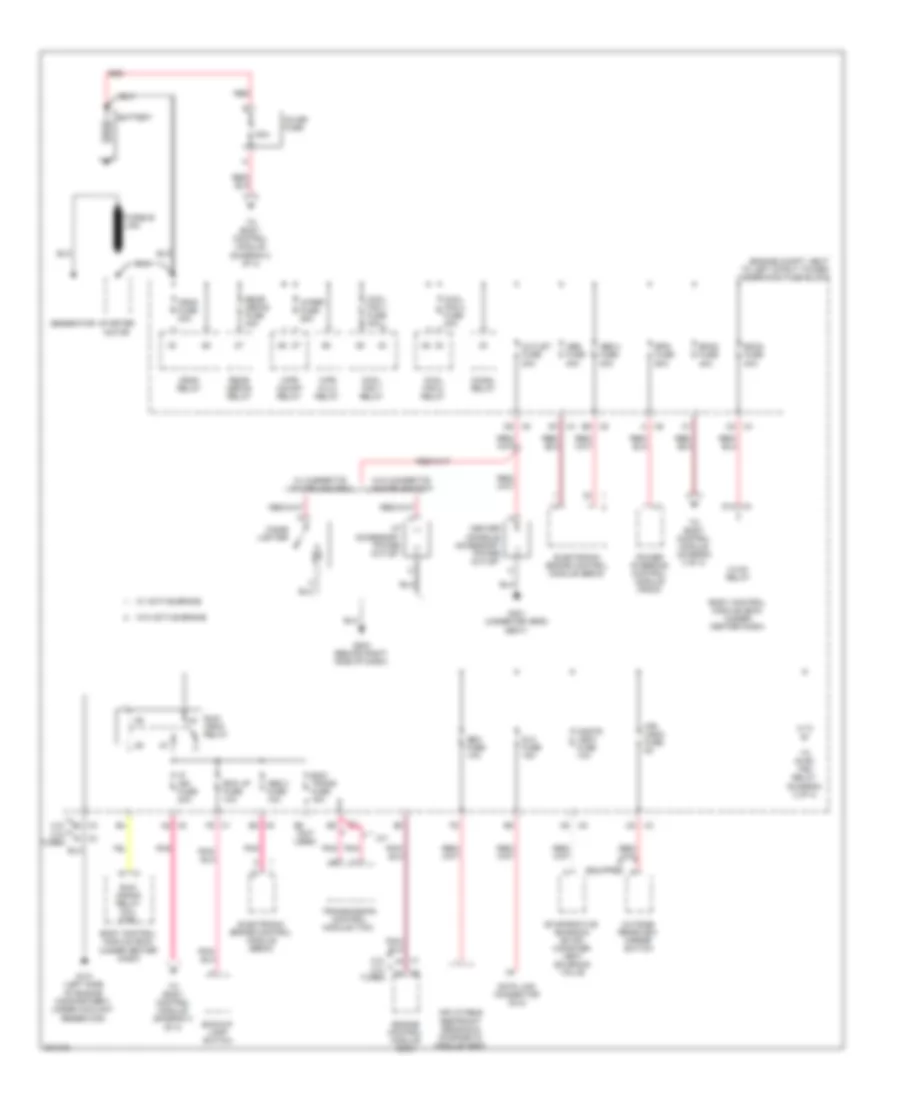 Power Distribution Wiring Diagram 1 of 3 for Chevrolet Cobalt LS 2009
