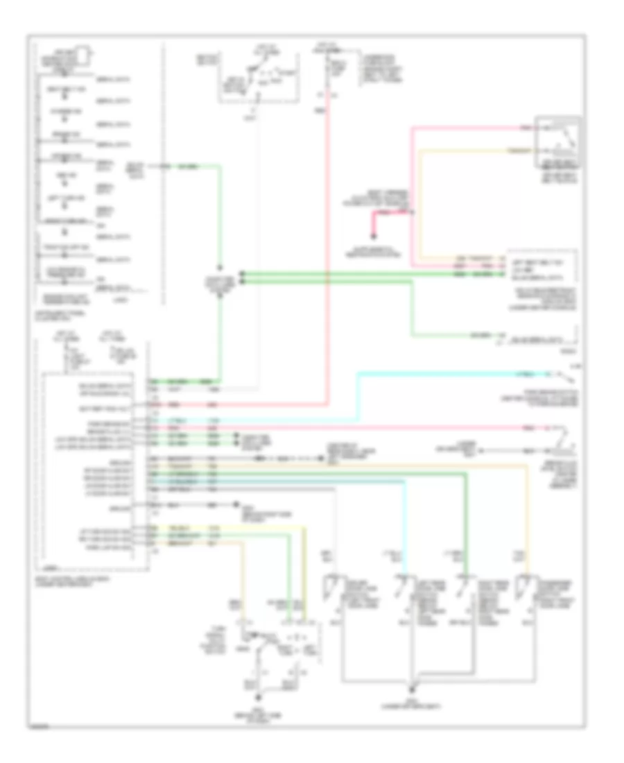 Warning Systems Wiring Diagram for Chevrolet Cobalt LS 2009