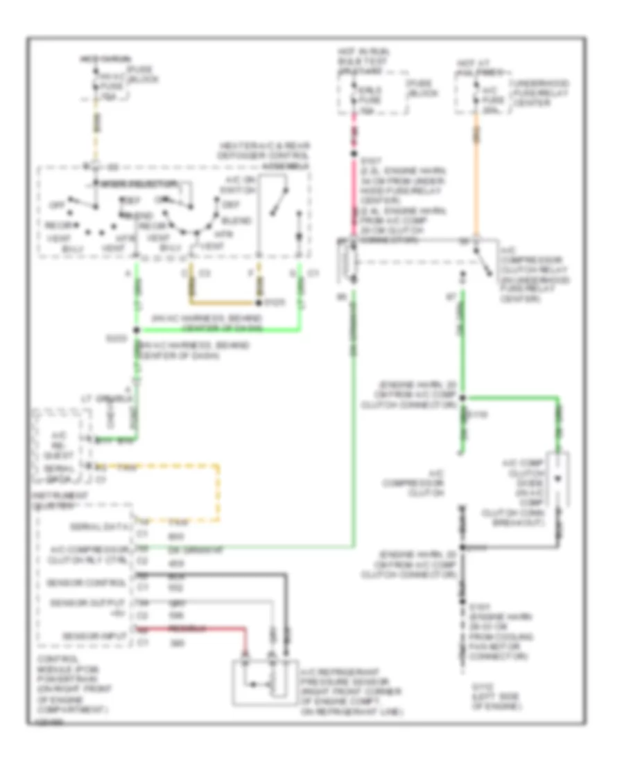 Compressor Wiring Diagram for Chevrolet Cavalier LS 2000
