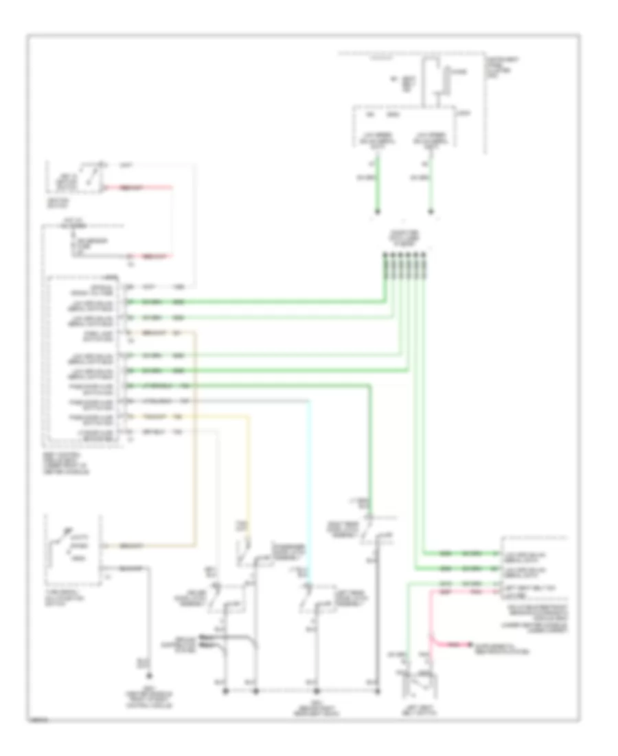 Warning Systems Wiring Diagram for Chevrolet Malibu Maxx SS 2007