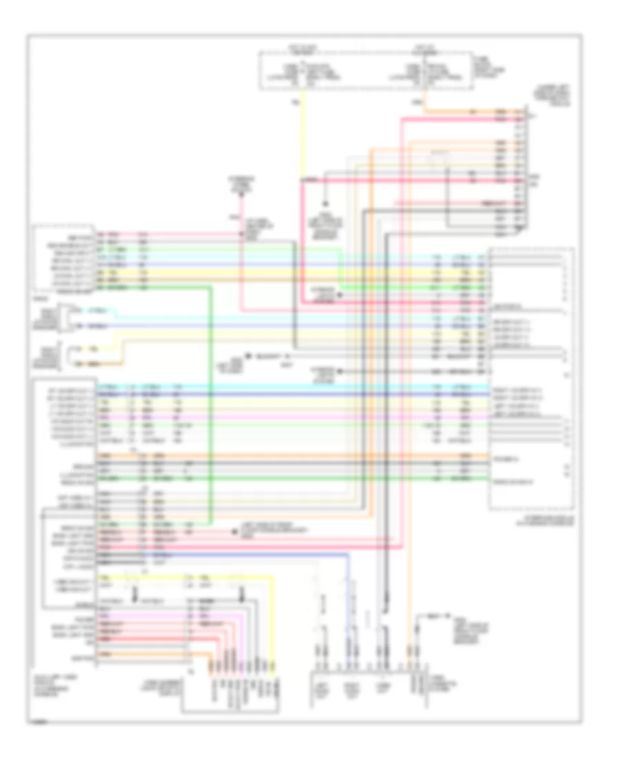 Video System Wiring Diagram (1 of 2) for Chevrolet Venture LT 2000
