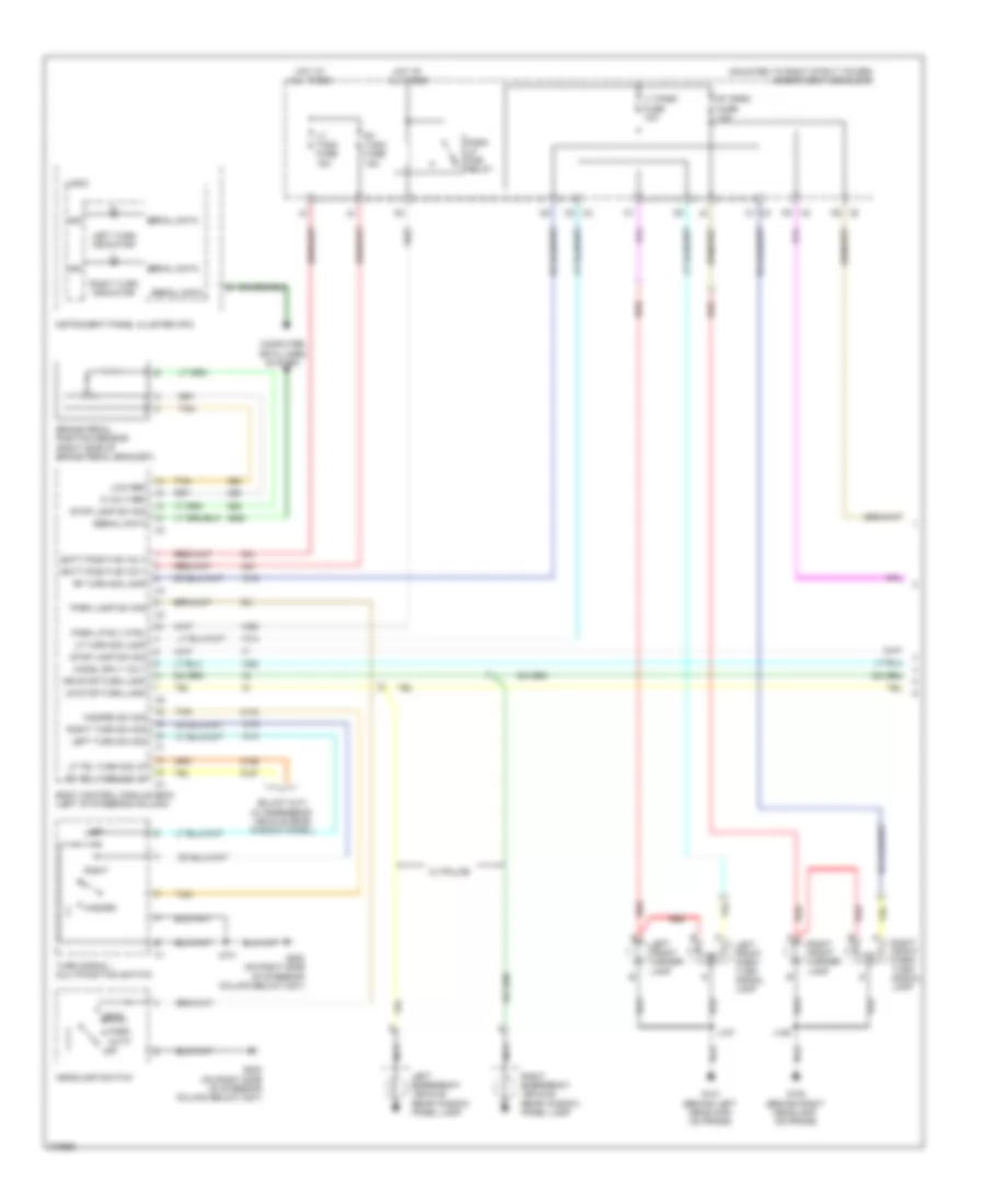 Exterior Lamps Wiring Diagram 1 of 2 for Chevrolet Impala LTZ 2008