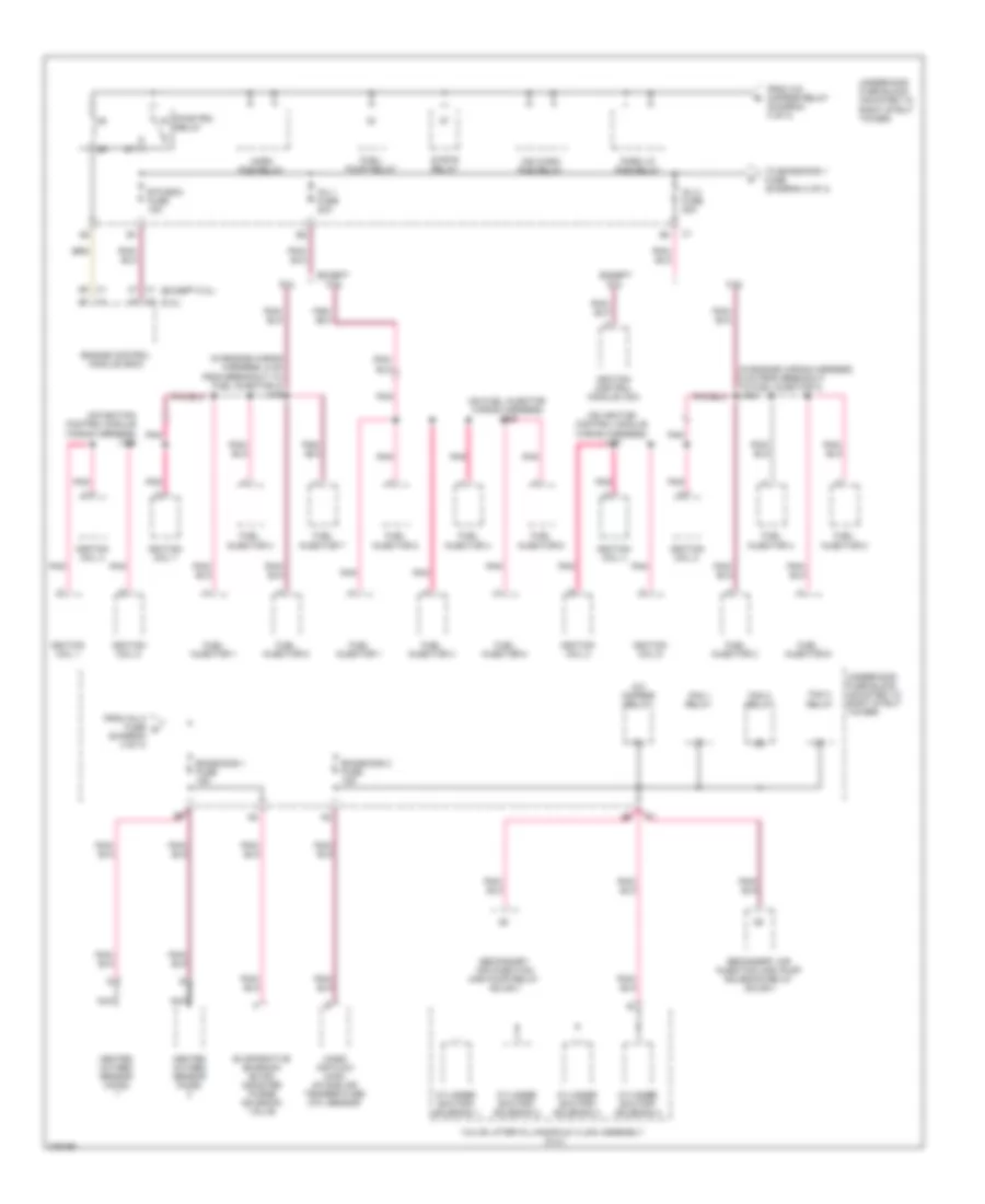 Power Distribution Wiring Diagram 4 of 4 for Chevrolet Impala LTZ 2008