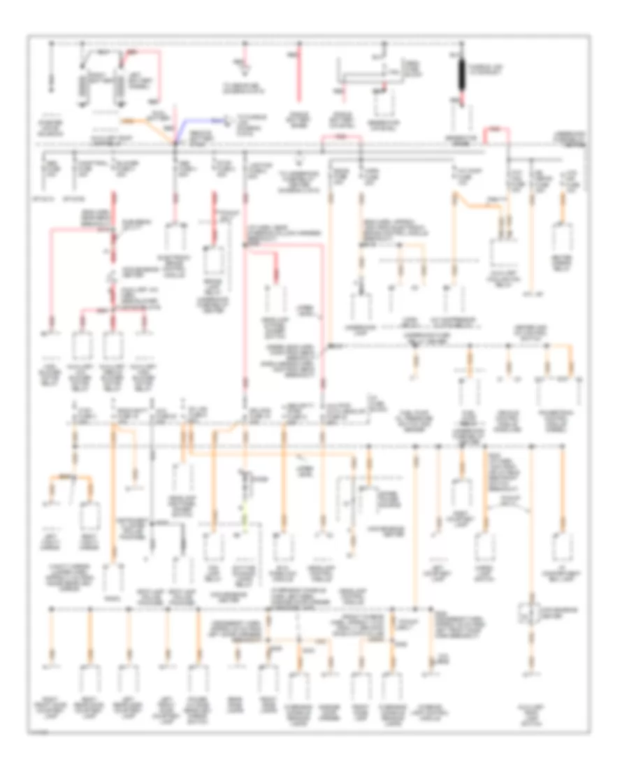 Power Distribution Wiring Diagram 1 of 6 for Chevrolet Pickup K1999 1500