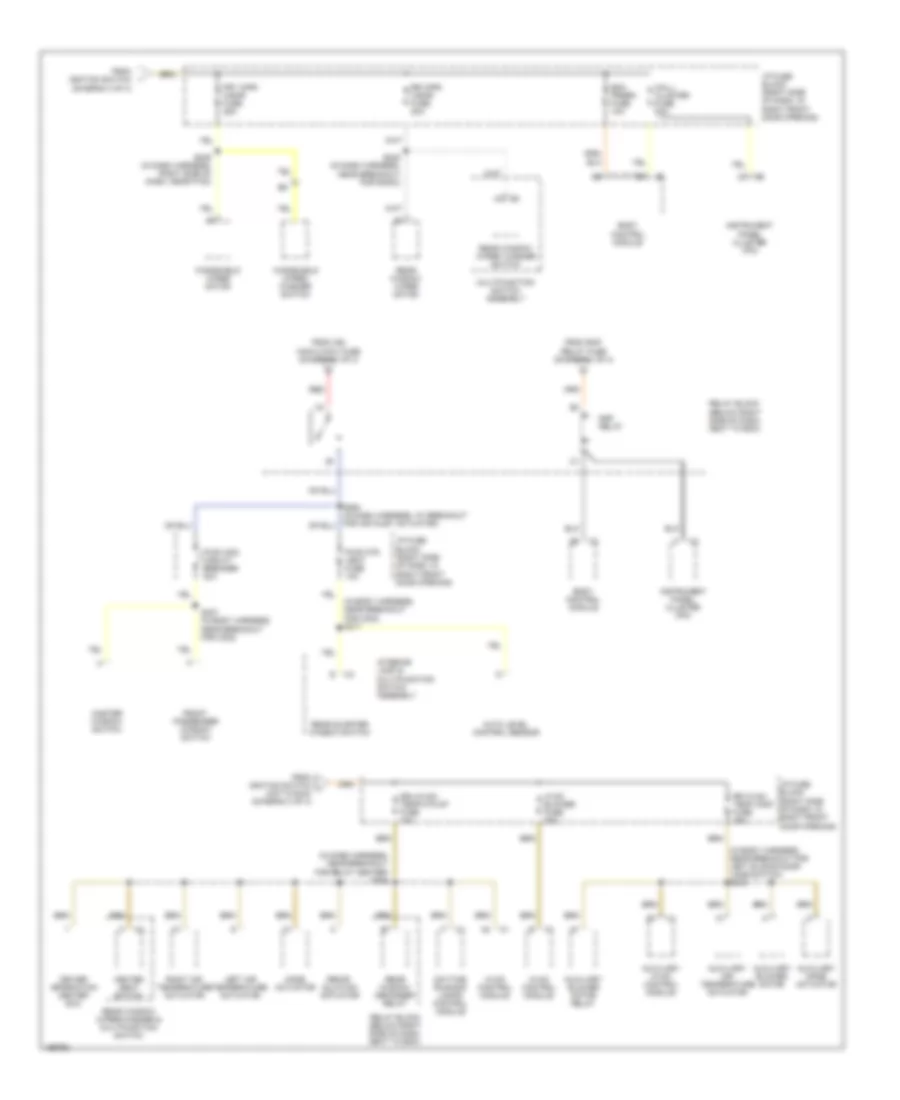 Power Distribution Wiring Diagram (4 of 4) for Chevrolet Venture LT 2005