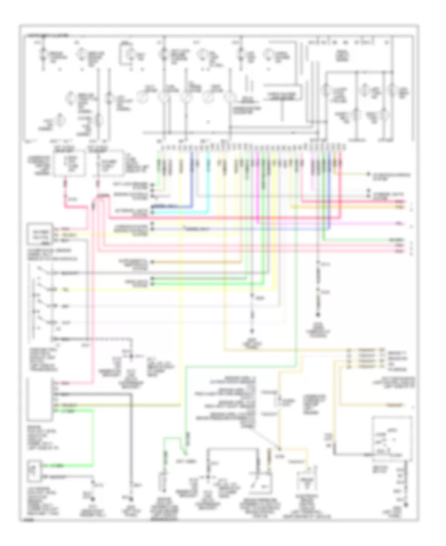 Instrument Cluster Wiring Diagram 1 of 2 for Chevrolet Chevy Van G1997 1500