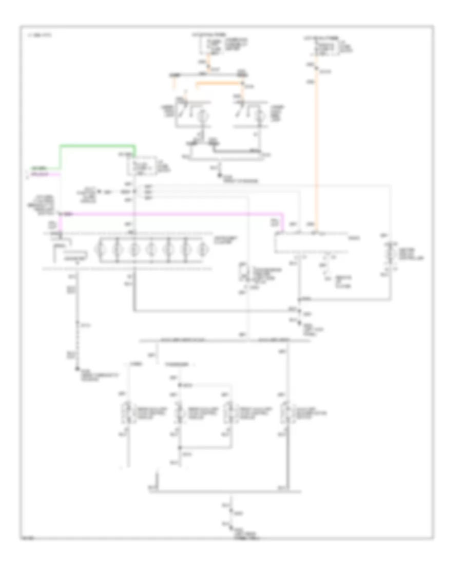 Interior Light Wiring Diagram 3 of 3 for Chevrolet Chevy Van G1997 1500