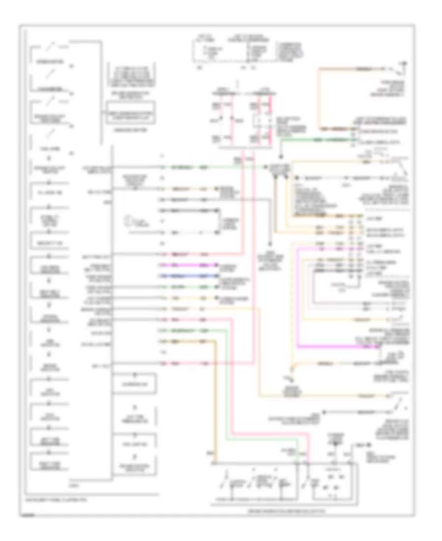 Instrument Cluster Wiring Diagram for Chevrolet Monte Carlo SS 2006