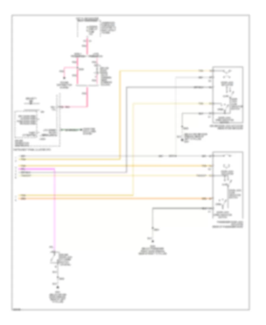 Power Door Locks Wiring Diagram 2 of 2 for Chevrolet Monte Carlo SS 2006