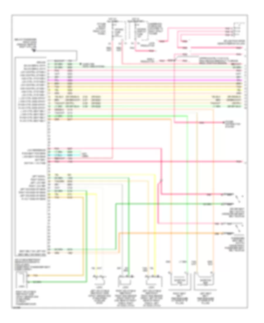 Supplemental Restraints Wiring Diagram 1 of 3 for Chevrolet Monte Carlo SS 2006