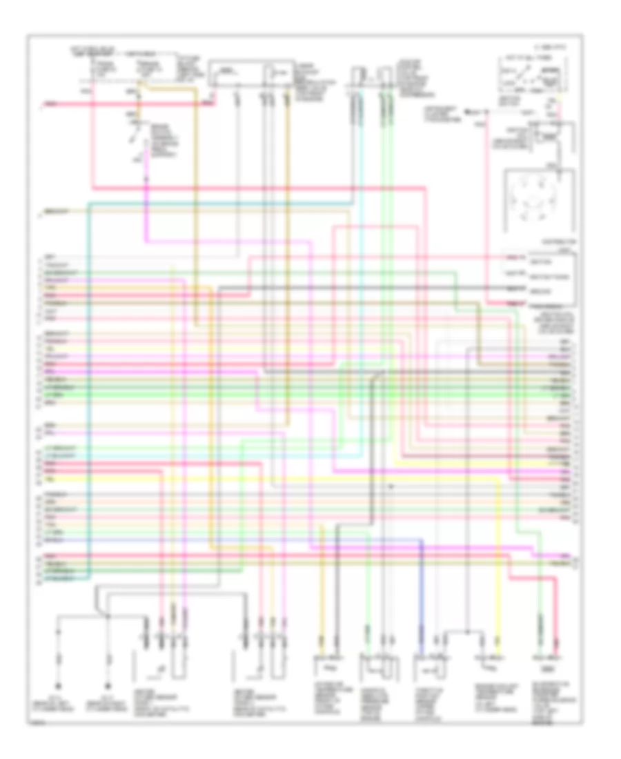 4.3L (VIN W), Engine Performance Wiring Diagrams, with VCM (2 of 3) for Chevrolet S10 Pickup 1995