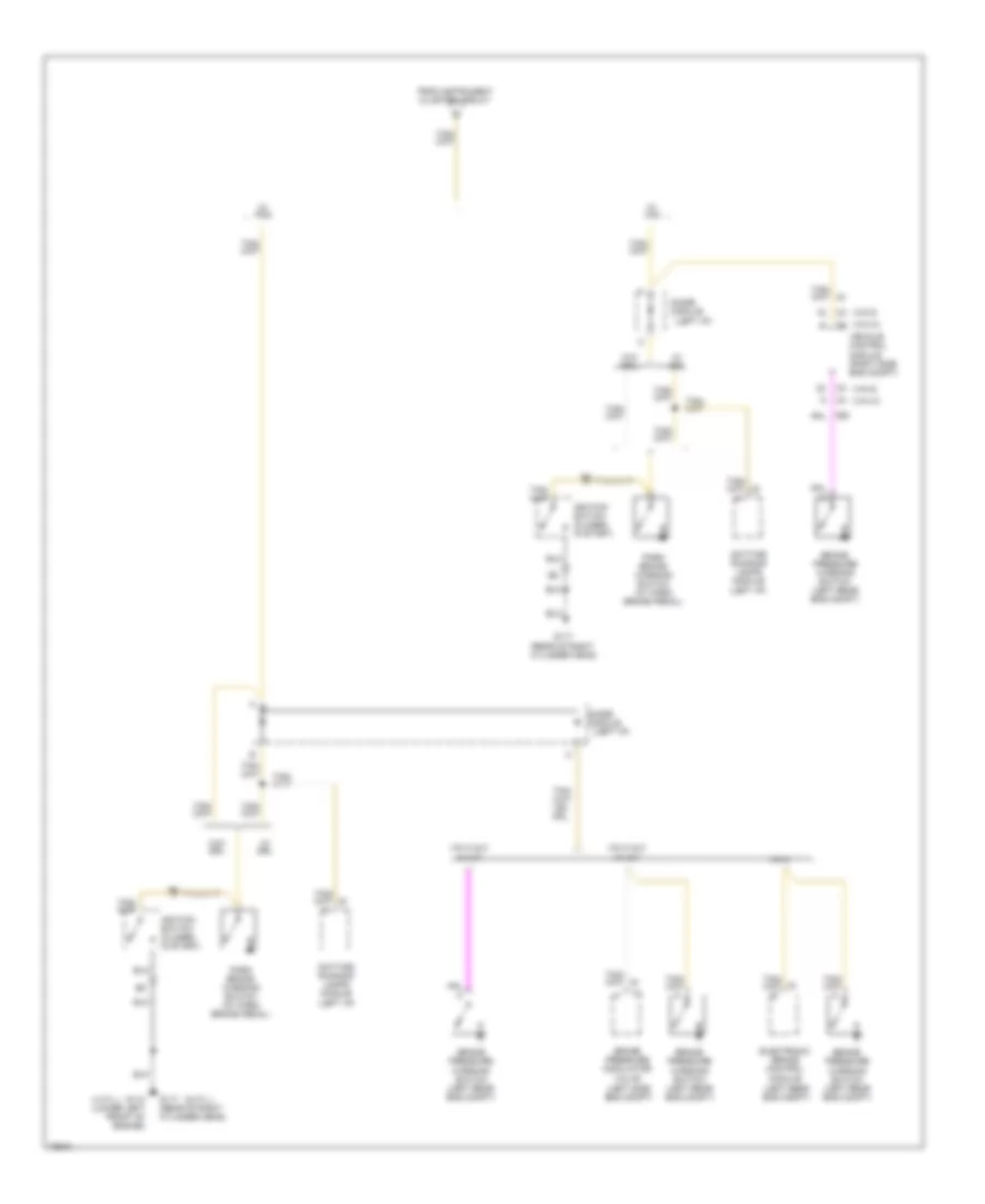 Brake Warning Wiring Diagram for Chevrolet S10 Pickup 1995