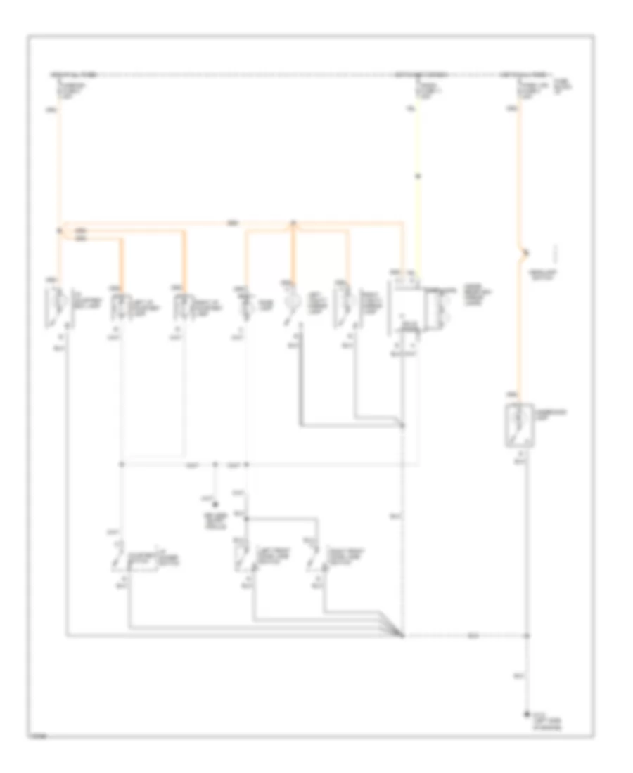 Courtesy Lamps Wiring Diagram for Chevrolet S10 Pickup 1995