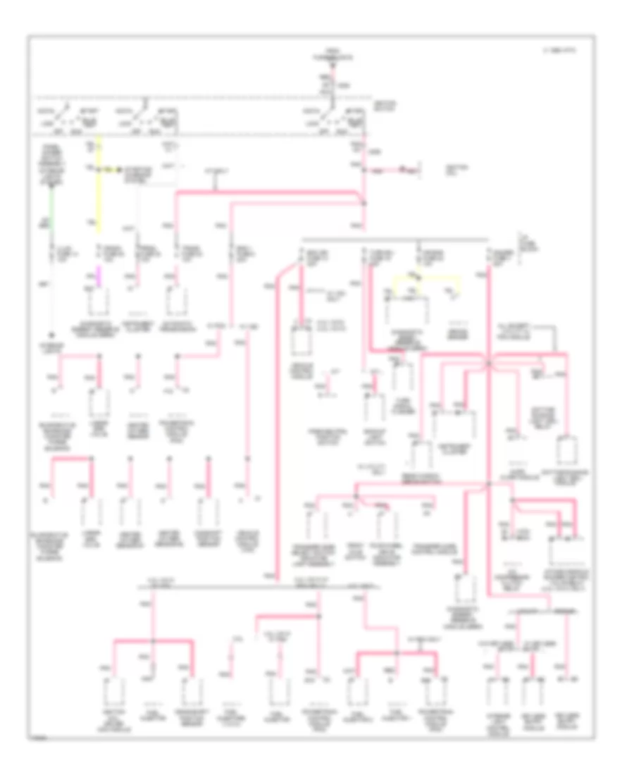 Power Distribution Wiring Diagram 3 of 4 for Chevrolet S10 Pickup 1995