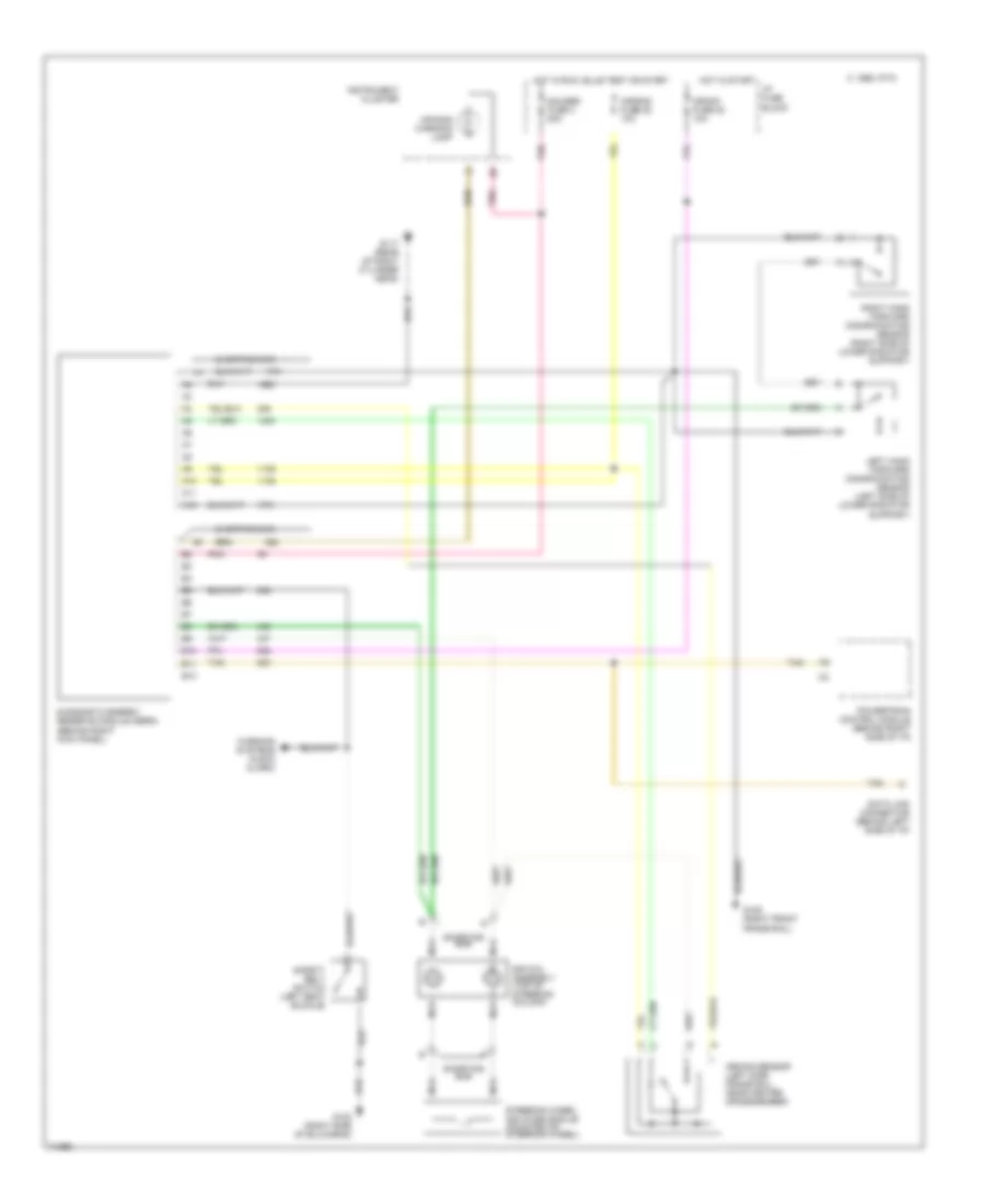 Supplemental Restraint Wiring Diagram for Chevrolet S10 Pickup 1995