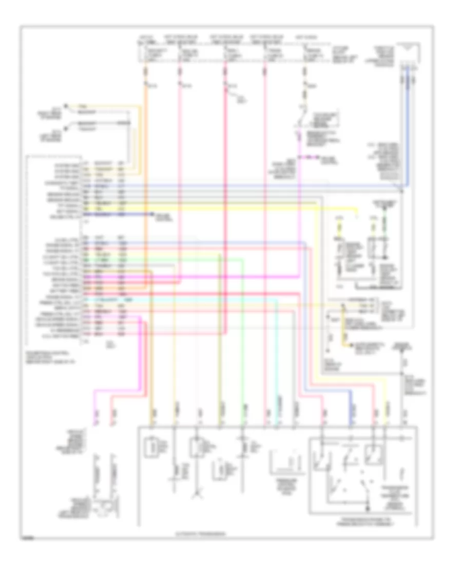 2 2L VIN 4 Transmission Wiring Diagram with PCM for Chevrolet S10 Pickup 1995