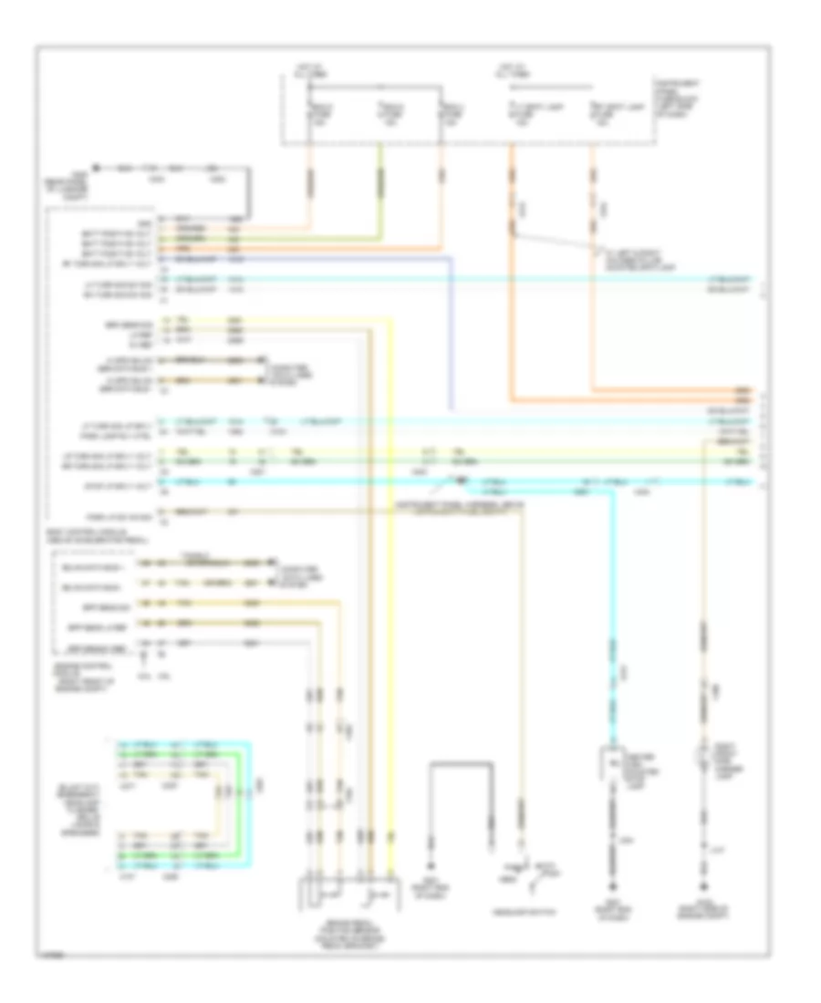 Exterior Lamps Wiring Diagram (1 of 3) for Chevrolet Caprice PPV 2013