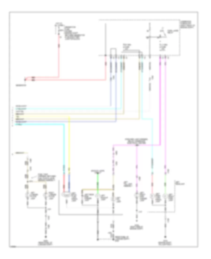 Exterior Lamps Wiring Diagram (3 of 3) for Chevrolet Caprice PPV 2013