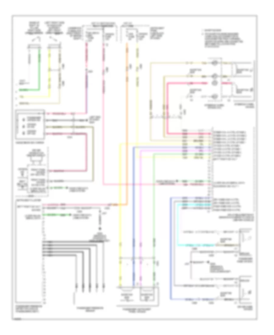 Supplemental Restraints Wiring Diagram (2 of 2) for Chevrolet Caprice PPV 2013