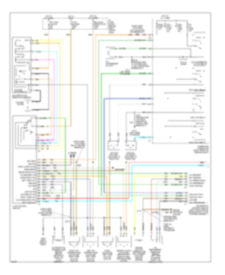 Manual A C Wiring Diagram without Video Entertainment 1 of 2 for Chevrolet Venture 2002