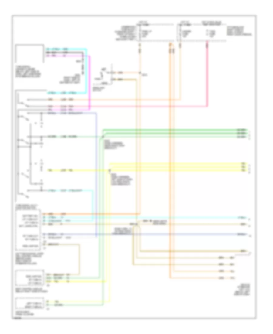 Exterior Lamps Wiring Diagram 1 of 2 for Chevrolet Venture 2002