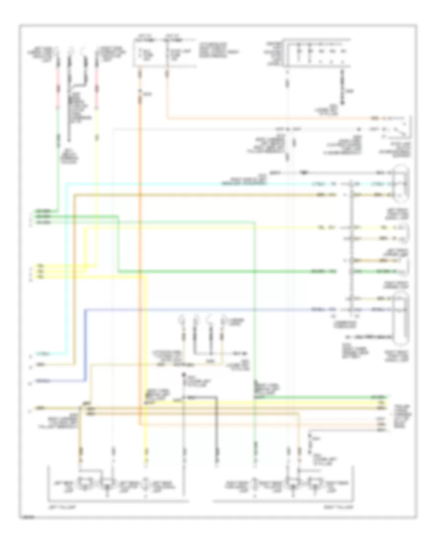 Exterior Lamps Wiring Diagram 2 of 2 for Chevrolet Venture 2002