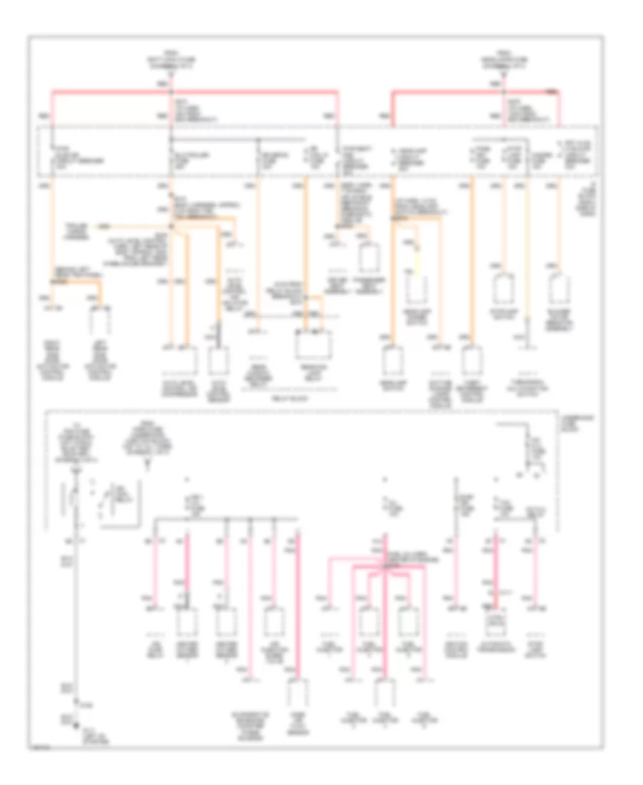 Power Distribution Wiring Diagram 2 of 4 for Chevrolet Venture 2002