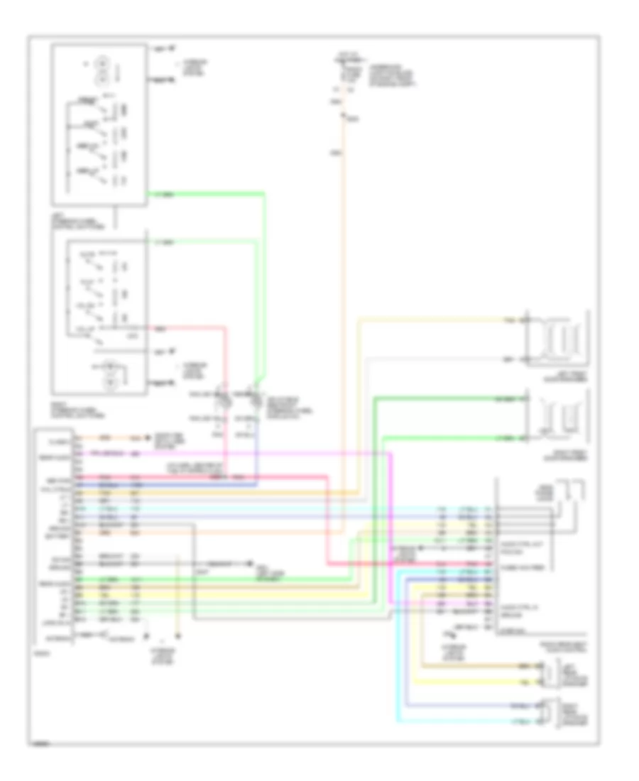 Premium Sound Radio Wiring Diagram for Chevrolet Venture 2002