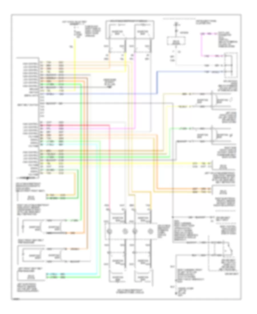 Supplemental Restraint Wiring Diagram for Chevrolet Venture 2002